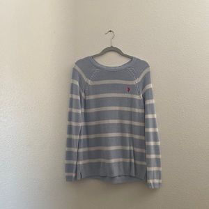 BRAND NEW blue striped polo